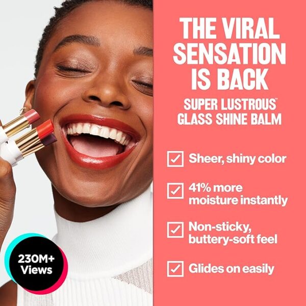 Revlon Super Lustrous Glass Shine Balm, Hydrating Tinted Lip Bal - Image 5