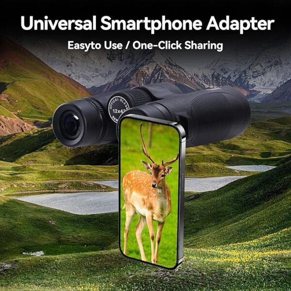 Binoculars for Adults High Powered: 12x42 HD Zoom Binocular for Bird Watching Hunting - Image 5