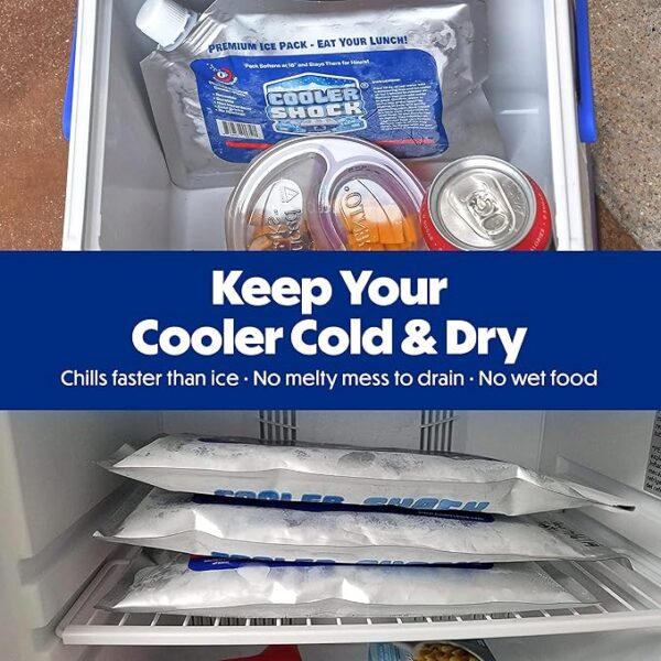 ooler Shock Reusable Ice Packs for Cooler - Long Lasting Cold Freezer Packs for Coolers - Image 5