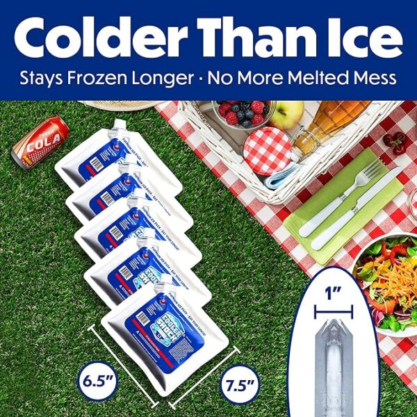 ooler Shock Reusable Ice Packs for Cooler - Long Lasting Cold Freezer Packs for Coolers - Image 6