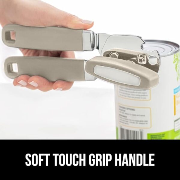 The Original Gorilla Grip Heavy Duty Stainless Steel Smooth Edge Manual Can Opener and Bottle Openers - Image 3