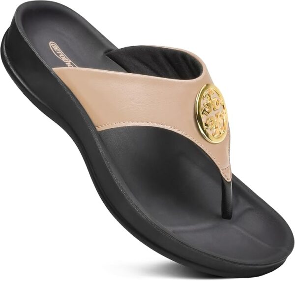 AEROTHOTIC Arch Supportive Strappy Orthotic Comfortable Flip Flops