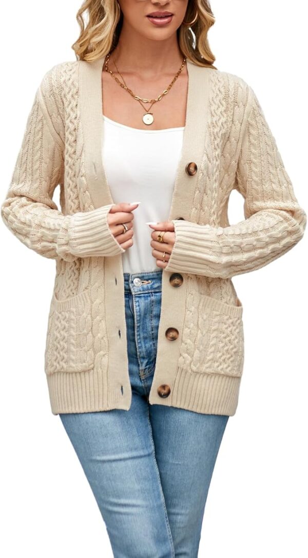 Womens Cardigan Sweaters Cable Knit Sweater