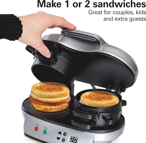 Hamilton Beach Dual Breakfast Sandwich Maker - Image 6