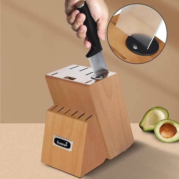 Kuisine Chef Knife Set,High Carbon Stainless Steel Ultra Sharp Blade Ergonomic Handle - Image 6