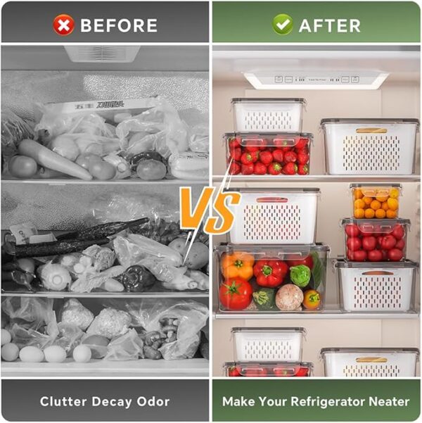 5 PCS Large Fruit Storage Containers for Fridge - Image 4
