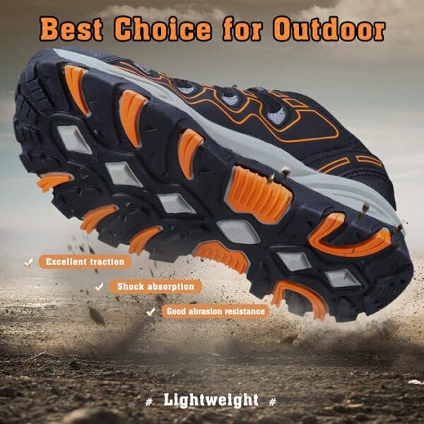 UOVO Boys Shoes Boys Tennis Running Sneakers Waterproof Hiking Shoes Kids Outdoor - Image 4