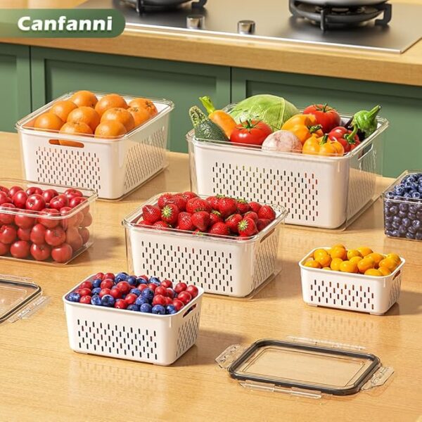 5 PCS Large Fruit Storage Containers for Fridge - Image 6