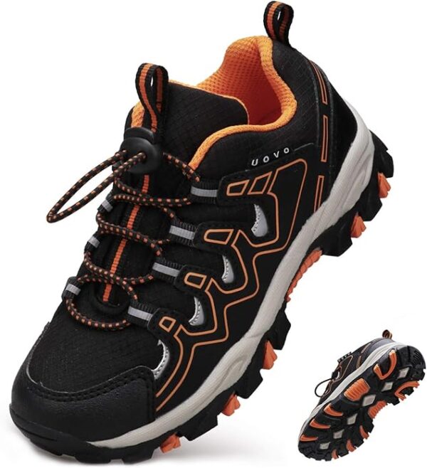 UOVO Boys Shoes Boys Tennis Running Sneakers Waterproof Hiking Shoes Kids Outdoor