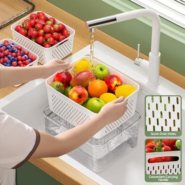5 PCS Large Fruit Storage Containers for Fridge - Image 5