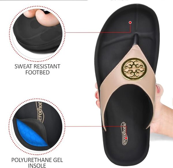 AEROTHOTIC Arch Supportive Strappy Orthotic Comfortable Flip Flops - Image 4