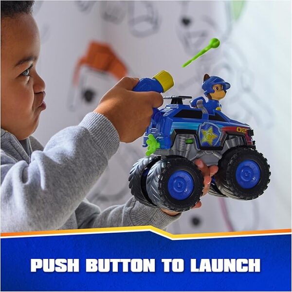 Paw Patrol: Rescue Wheels Chase’s Cruiser, Toy Truck with Projectile Launcher and Collectible - Image 6
