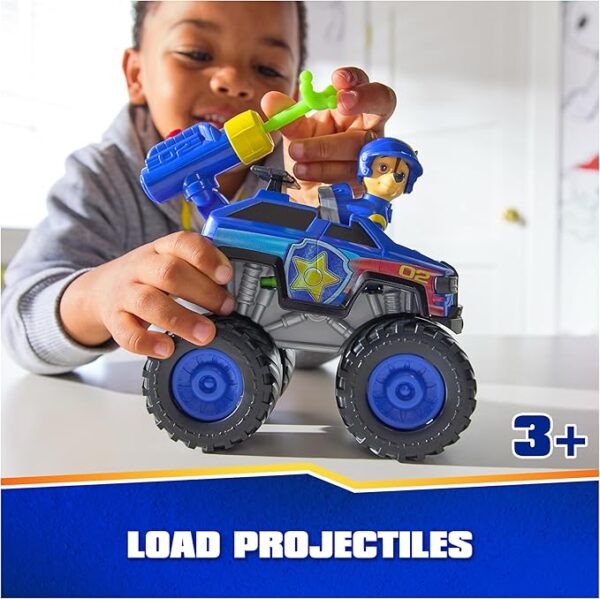 Paw Patrol: Rescue Wheels Chase’s Cruiser, Toy Truck with Projectile Launcher and Collectible - Image 4