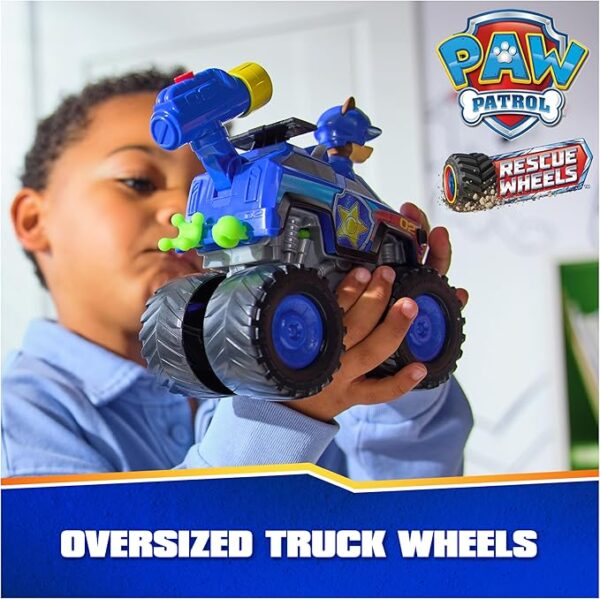 Paw Patrol: Rescue Wheels Chase’s Cruiser, Toy Truck with Projectile Launcher and Collectible - Image 3