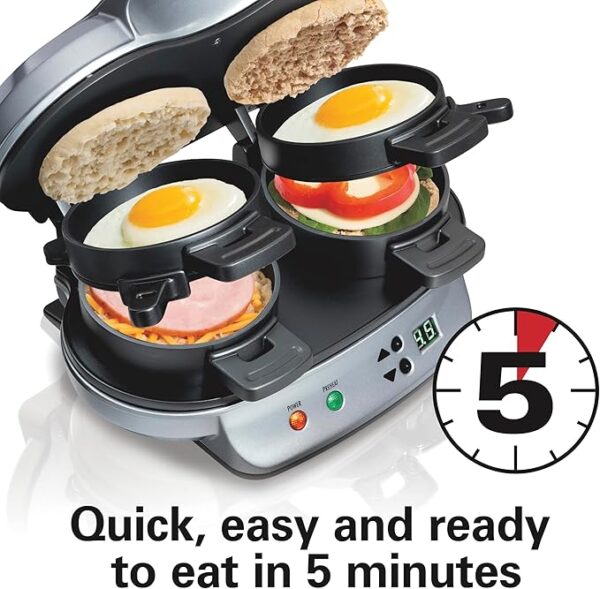 Hamilton Beach Dual Breakfast Sandwich Maker - Image 4