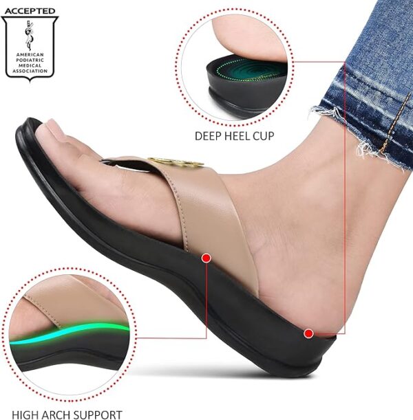 AEROTHOTIC Arch Supportive Strappy Orthotic Comfortable Flip Flops - Image 6