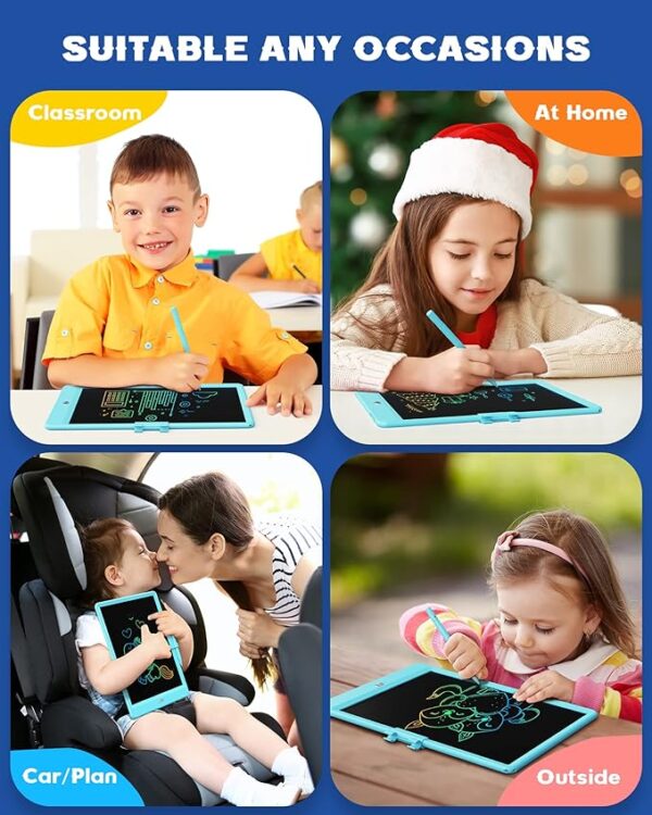 Bravokids Toys for 3-6 Years Old Girls Boys, LCD Writing Tablet 10 Inch Doodle Board - Image 5