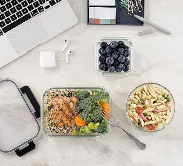 JoyJolt JoyFul 24pc(12 Airtight, Freezer Safe Food Storage Containers - Image 5